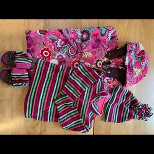 Hanna Andersson Jacket Fleece Hat Slippers 100